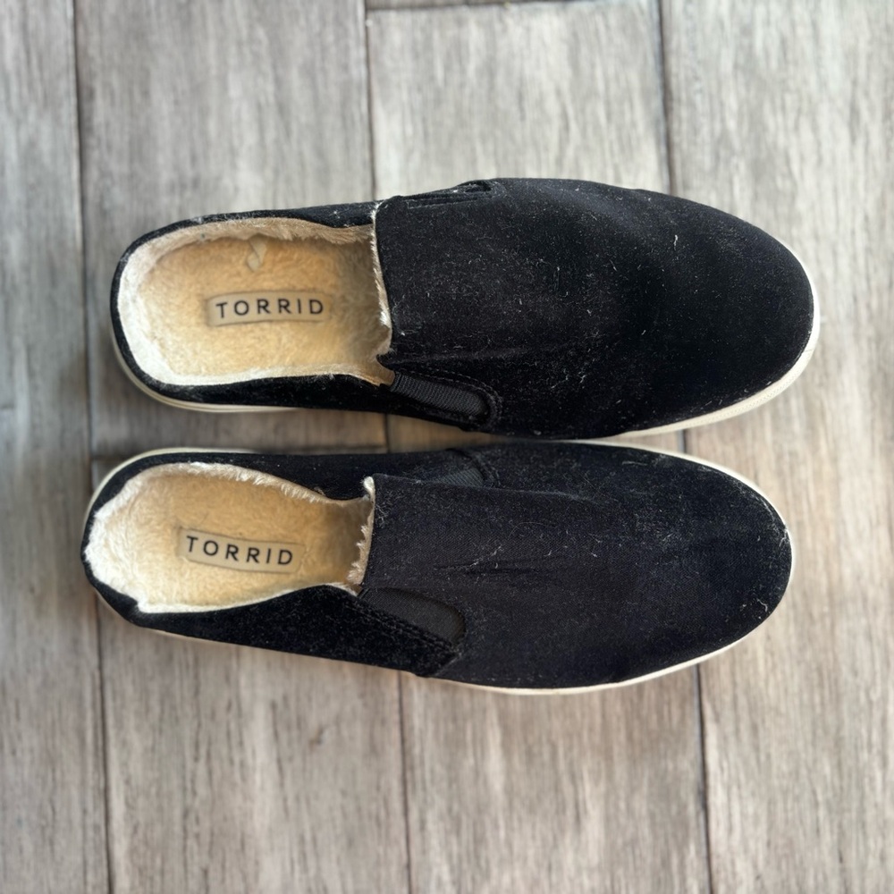 Torrid Black Slip-On Mules